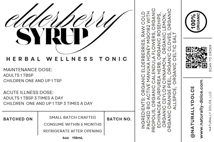 Organic Elderberry Syrup