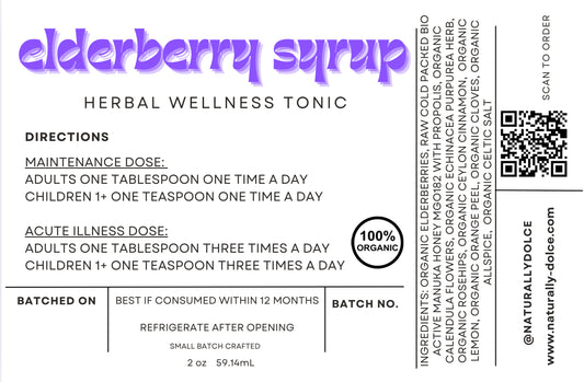 Organic Elderberry Syrup